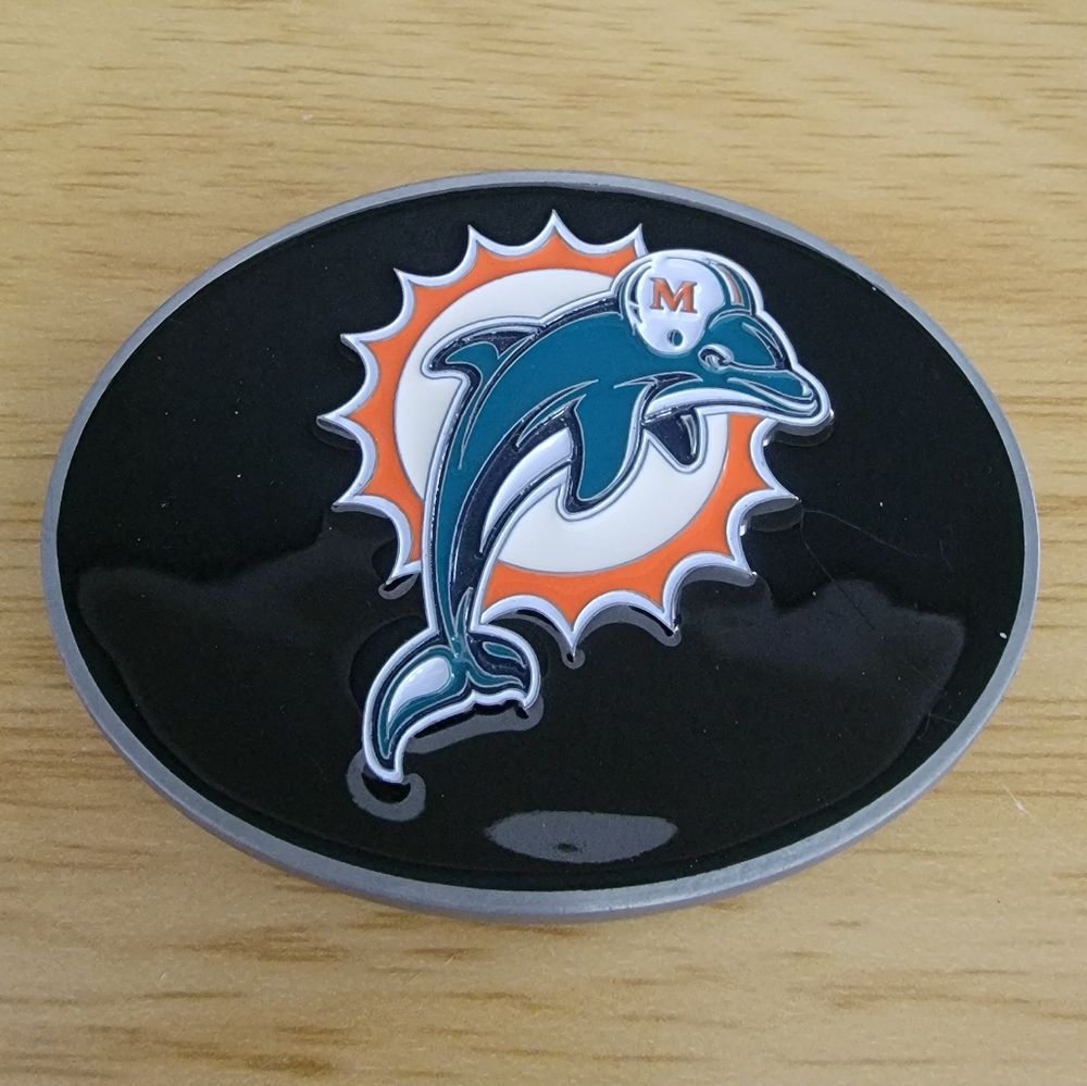Miami Dolphins Logo Belt Buckle